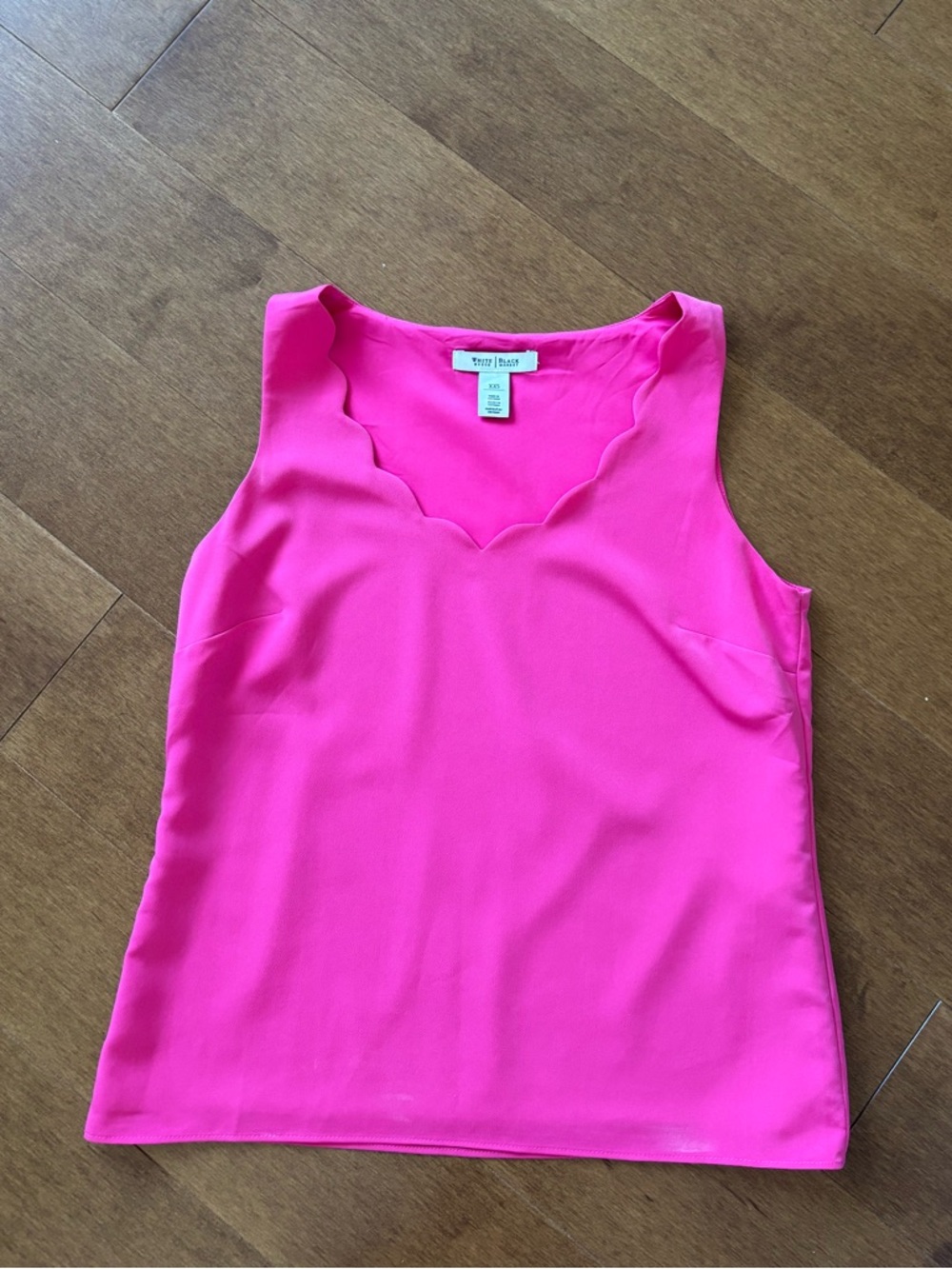 White house blank blouse tank